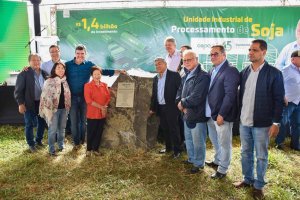 Lançamento da pedra fundamental das obras da Unidade de Processamento de Soja da Copasul 